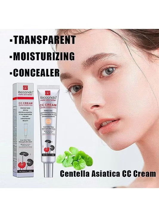 Colour correcting CC cream evening out skin tone with natural finish