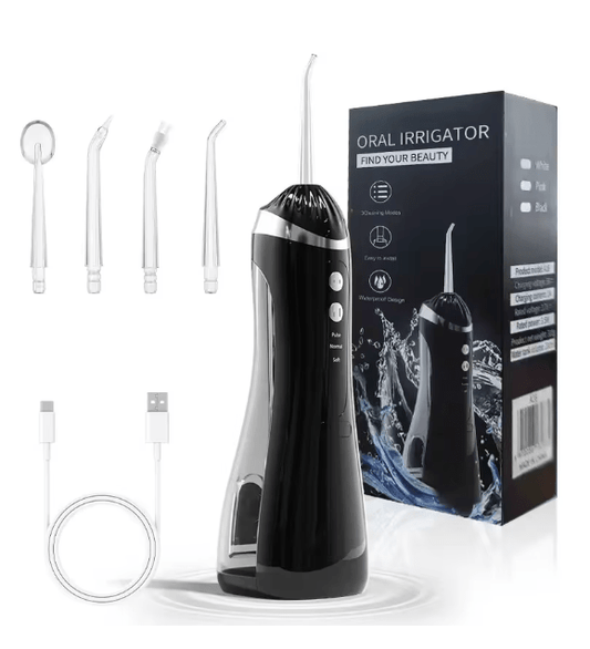 Water flosser with three cleaning modes: pulse, normal and soft