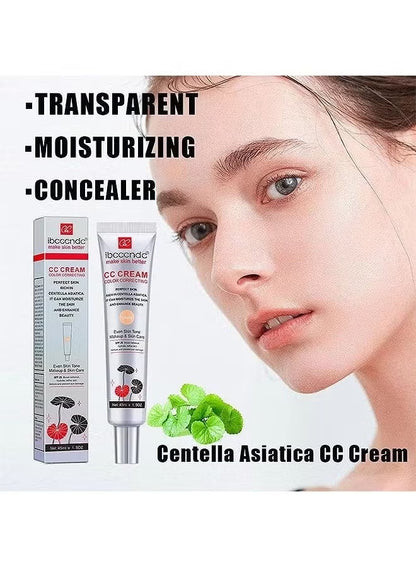 Colour correcting CC cream evening out skin tone with natural finish