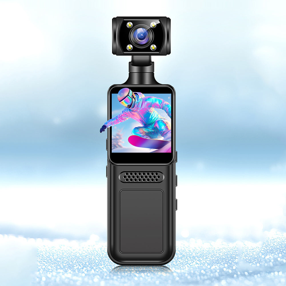 Foldable smartphone gimbal stabilizer held for steady filming