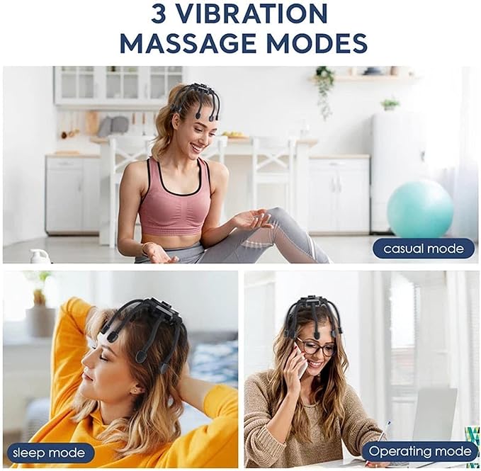 Head massager massage points