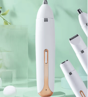 4-in-1 Facial Hair & Eyebrow Trimmer for Women — Rechargeable Precision Set