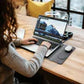 4-in-1 wireless charging laptop sleeve unfolded on desk