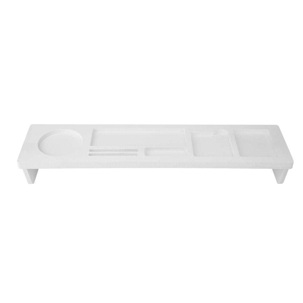 Laptop placed on the WorkEase monitor stand riser