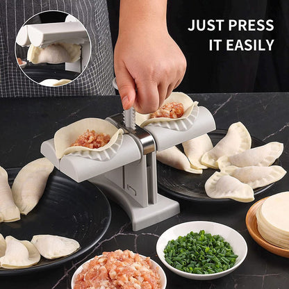 Automatic dumpling maker dual-slot press — Zarham Choice UAE