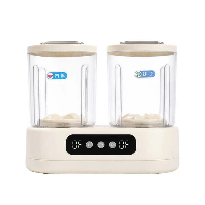 Double-Bucket Mini Washing Machine – Portable Dual Washing System (1.5L)