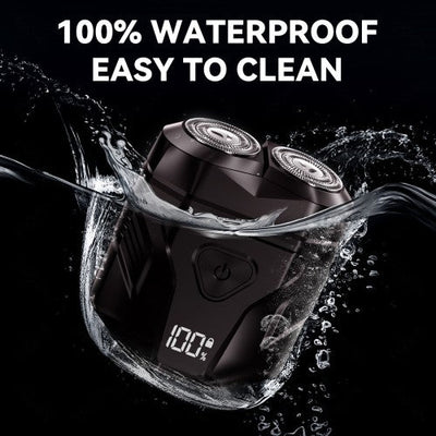 GEC Wet & Dry Electric Shaver — Rechargeable Rotary Razor with LED Battery Display