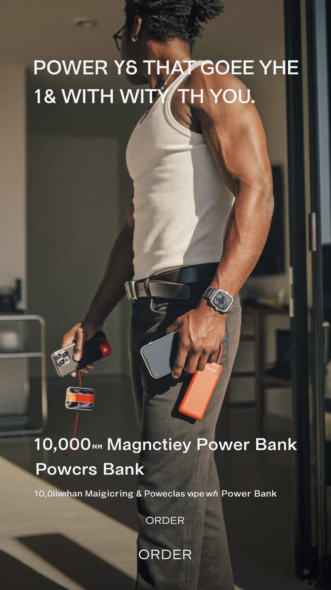 Magnetic Wireless Power Bank 10000mAh – Qi2 25W MagSafe Charger with 35W PD & Digital Display