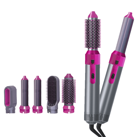 5-in-1 ionic hot air brush with five styling attachments — Zarham Choice UAE