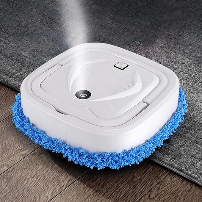 Cordless sweeping robot gliding under a sofa to reach dust and pet hair