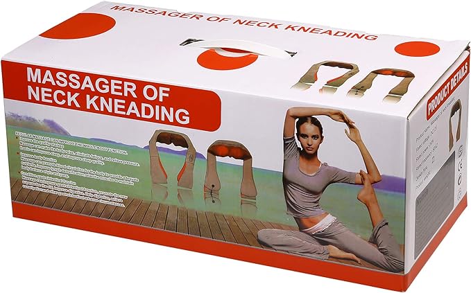 Kneading massage heads and heating function close up