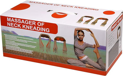 Kneading massage heads and heating function close up