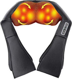 Neck Kneading Massager with Heat — Shoulder & Upper Back Relief