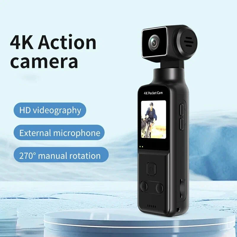 Portable content creator gimbal stabilizer with rechargeable battery