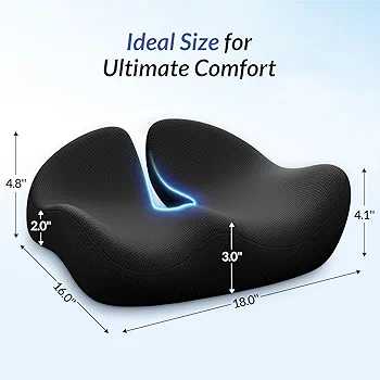 Seat cushion used on a car seat for long drives