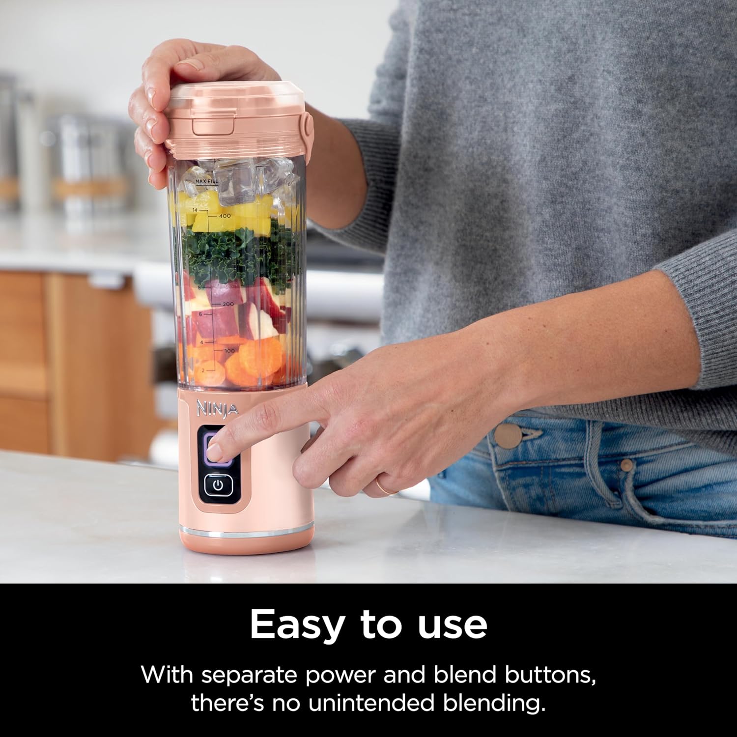 USB-C rechargeable personal blender for smoothies and protein shakes