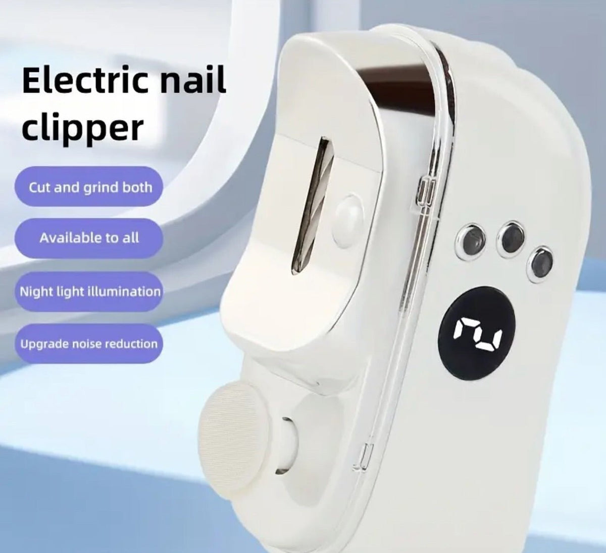 Rechargeable electric foot file removing dry skin from a heel