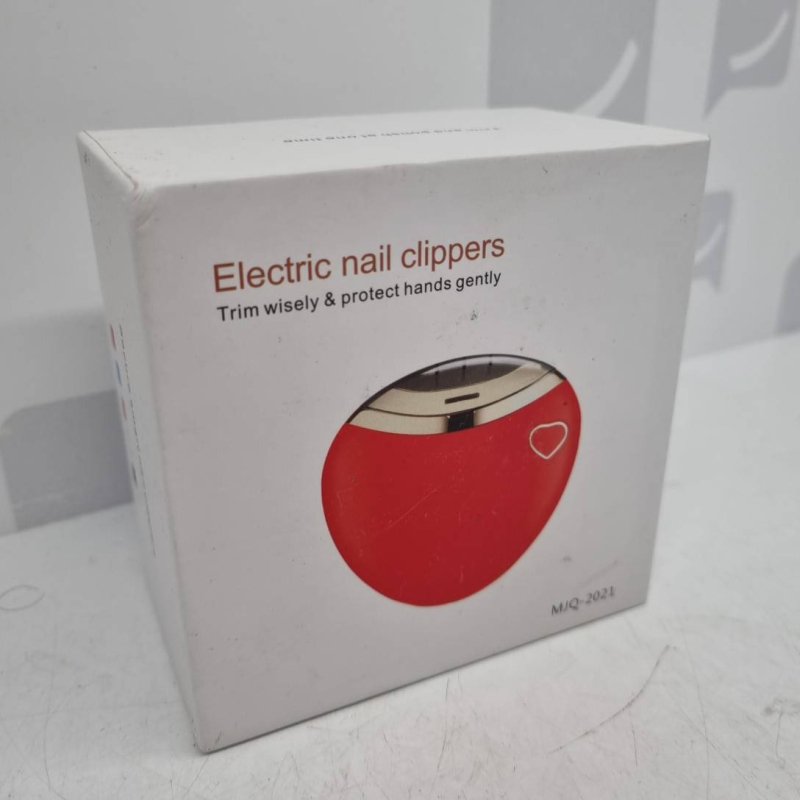 Electric nail clipper in use