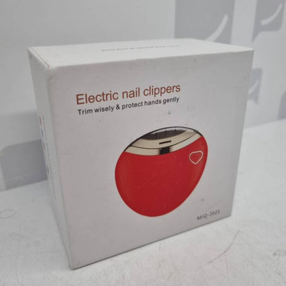 Electric nail clipper in use