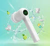 Cordless rechargeable electric cleaning brush with LED display
