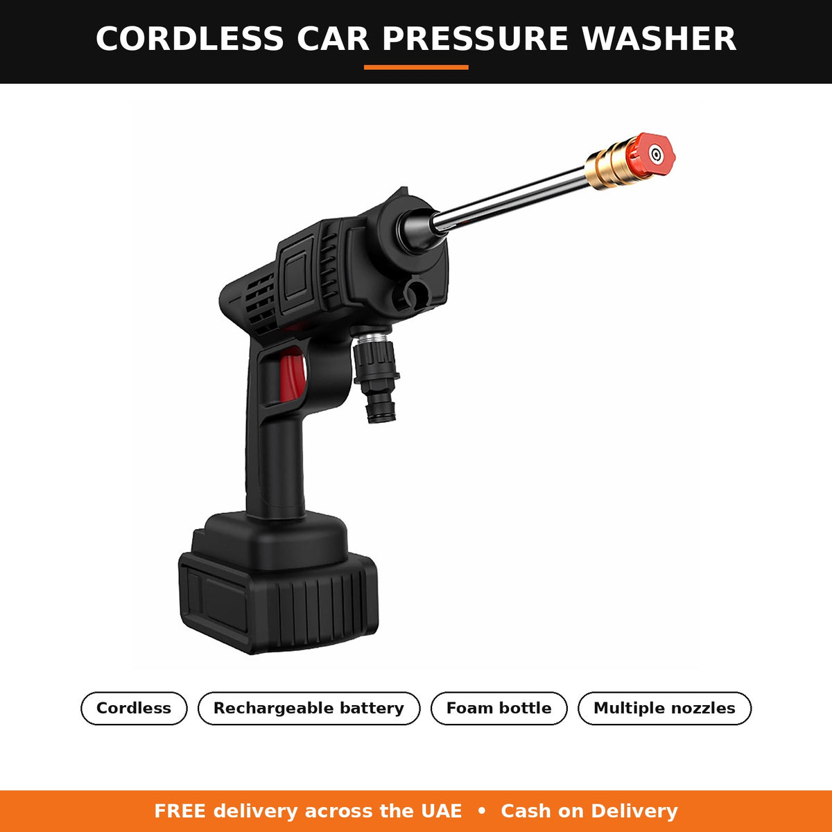 Cordless car pressure washer gun by Zarham Choice UAE